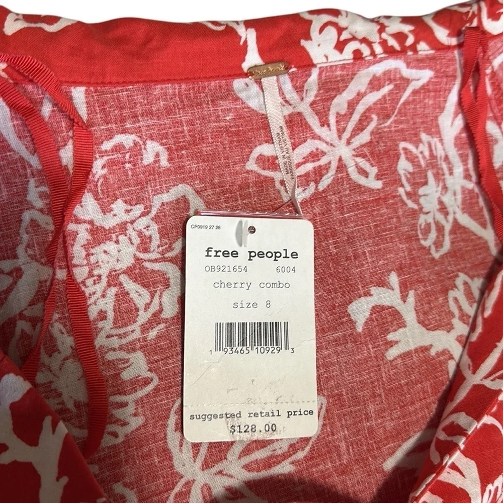 FREE PEOPLE A Thing Called Love Mini Floral Dress NWT size 8